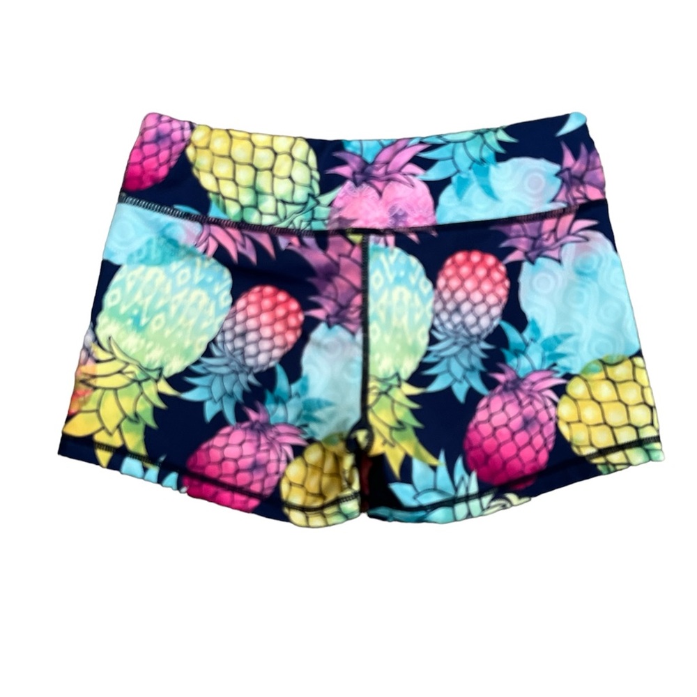 Pineapple 3 Inch Volleyball Crossfit Yoga Running Shorts Size: Medium - Picture 5 of 10